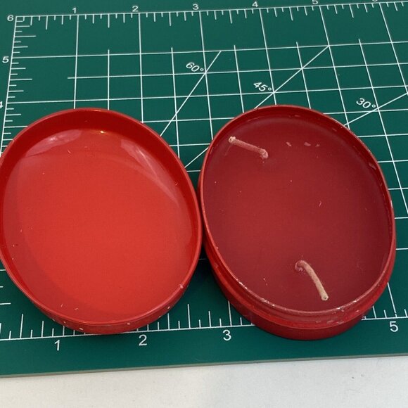 VtgLillian Vernon 1987 Candle Tins Christmas Tree NEVER USED MINT - Picture 4 of 6